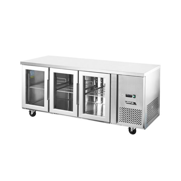 Mesón Refrigerado Puertas de Vidrio 420 Litros VMR3PS420V. VENTUS - Imagen 2