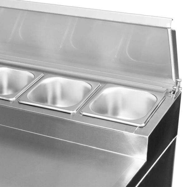 Mesón saladette 2 ptas, cubierta acero inox VMRSL370 BENEFIT. VENTUS - Imagen 5
