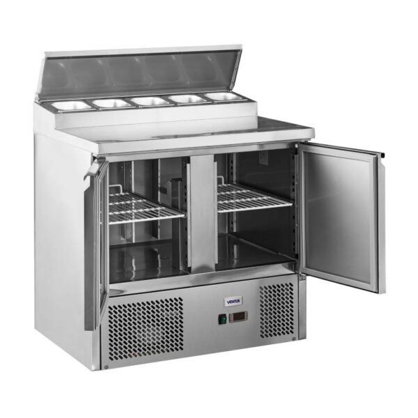 Mesón saladette 2 ptas, cubierta acero inox VMRSL370 BENEFIT. VENTUS - Imagen 3