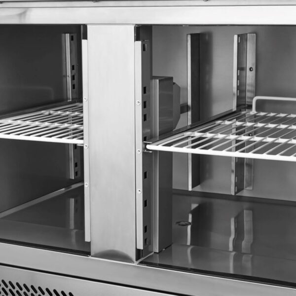 Mesón saladette 2 ptas, cubierta acero inox VMRSL370 BENEFIT. VENTUS - Imagen 4